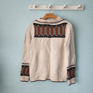 Madewell 100% merino wool Nordic fair isle sweater